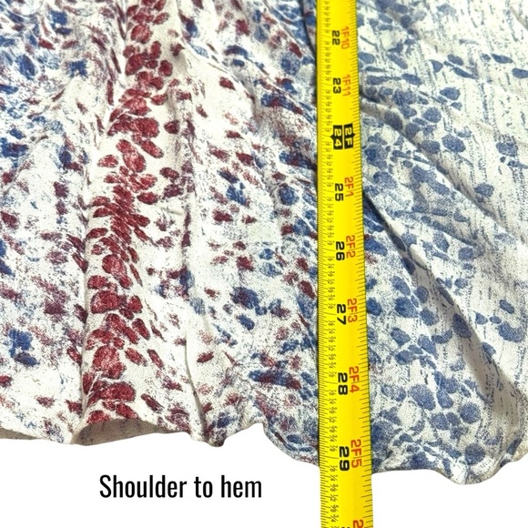 Free People Intimately All Wrapped Up Red White and Blue‎ Coastal Tunic Tank XS - Picture 10 of 10